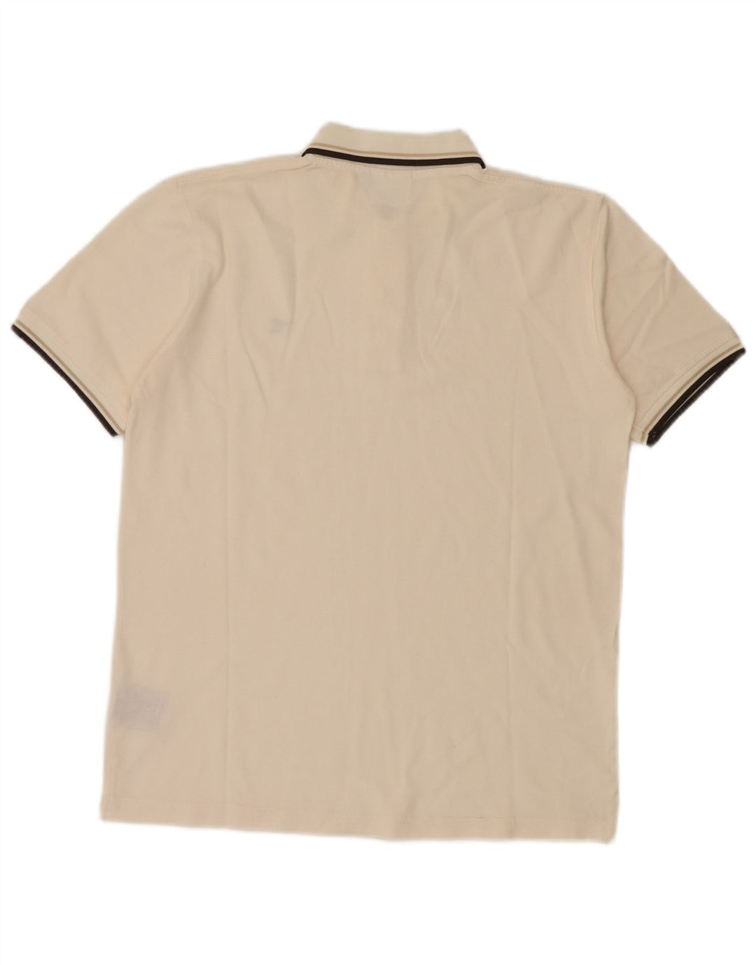 Diadora Herren-Poloshirt, groß, cremefarbene Baumwolle