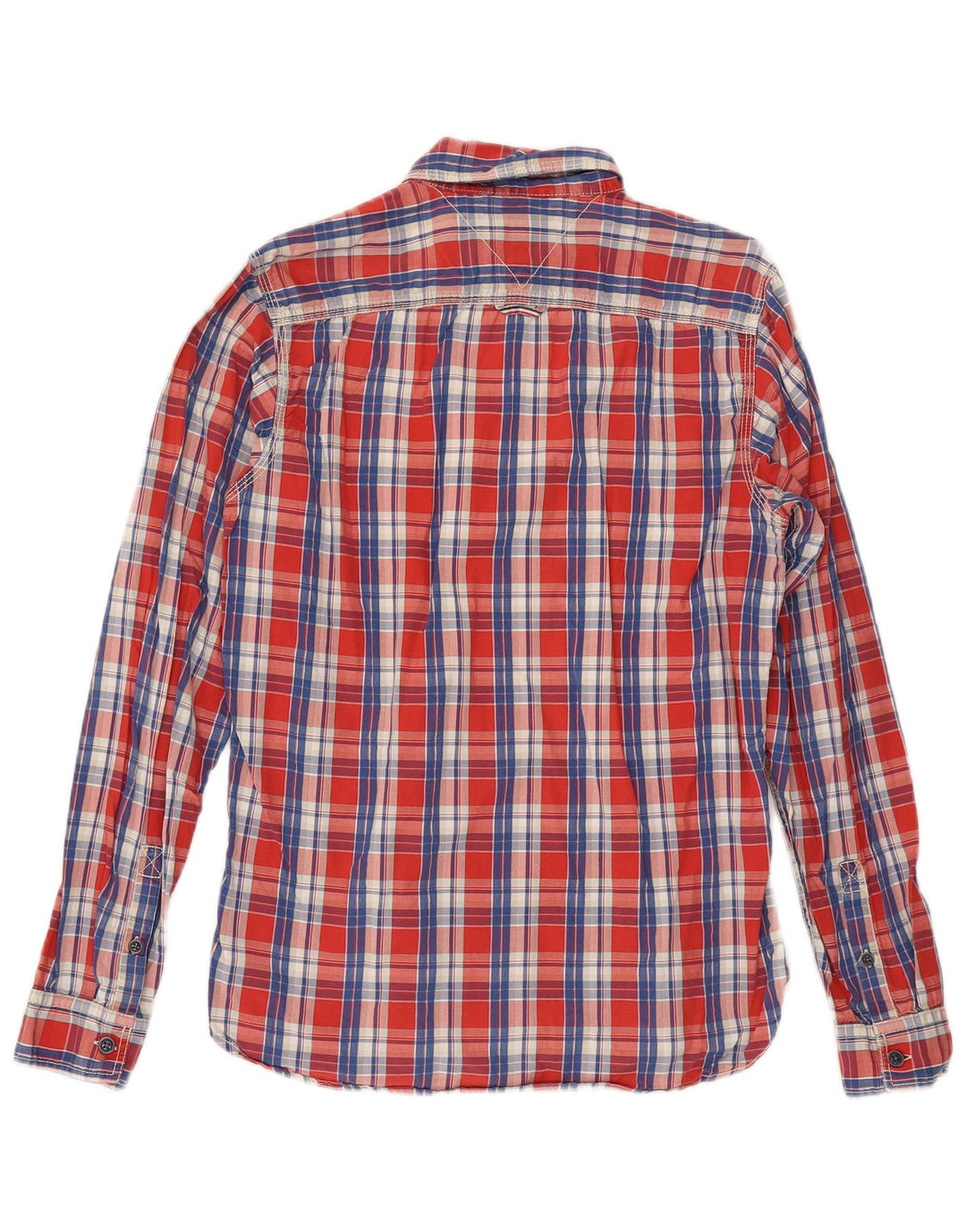 Tommy Hilfiger Herrenhemd, klein, rot, kariert, Baumwolle