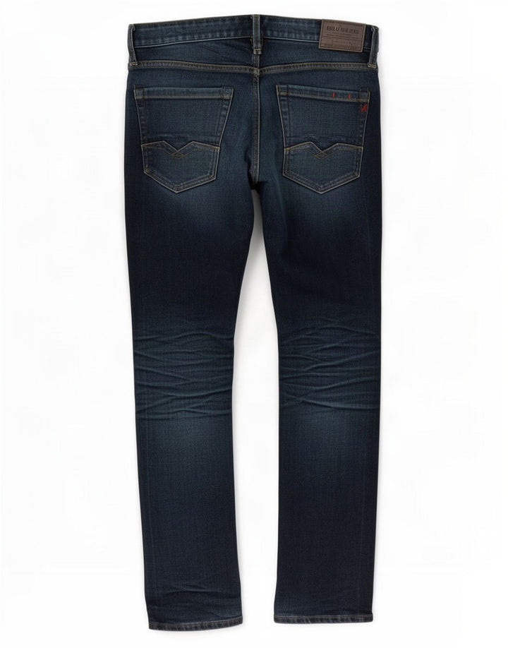 Replay Herren Slim Jeans W30 L32 Blaue Baumwolle