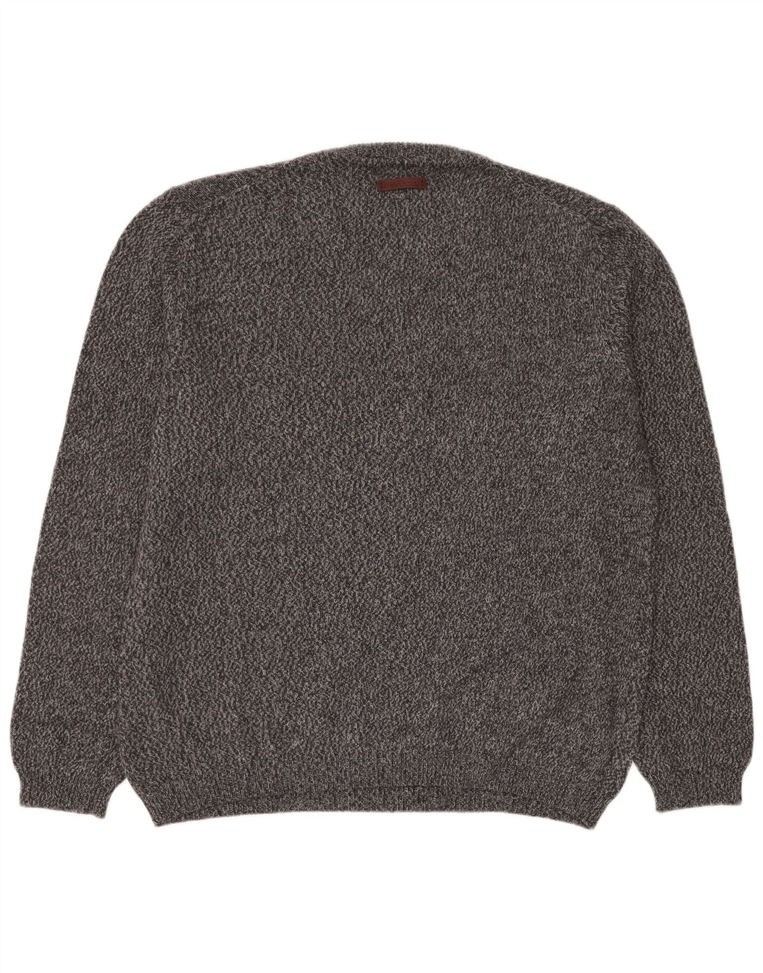 Camel Active Herren-Pullover mit V-Ausschnitt, XL, marineblau gesprenkelte Baumwolle