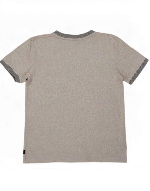 Superdry übergroßes T-Shirt-Oberteil für Damen, UK 10, Größe S, grau gefleckte Baumwolle