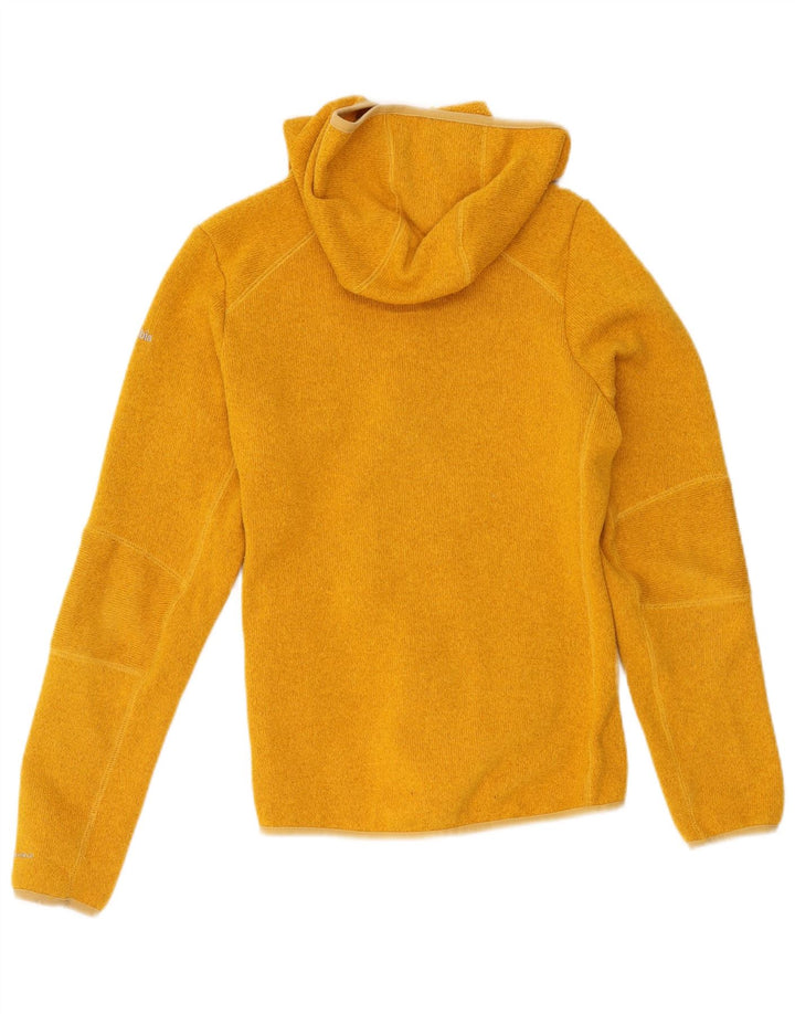 Columbia Damen-Strickjacke mit Kapuze, UK 12, Mittelgelb, Polyester