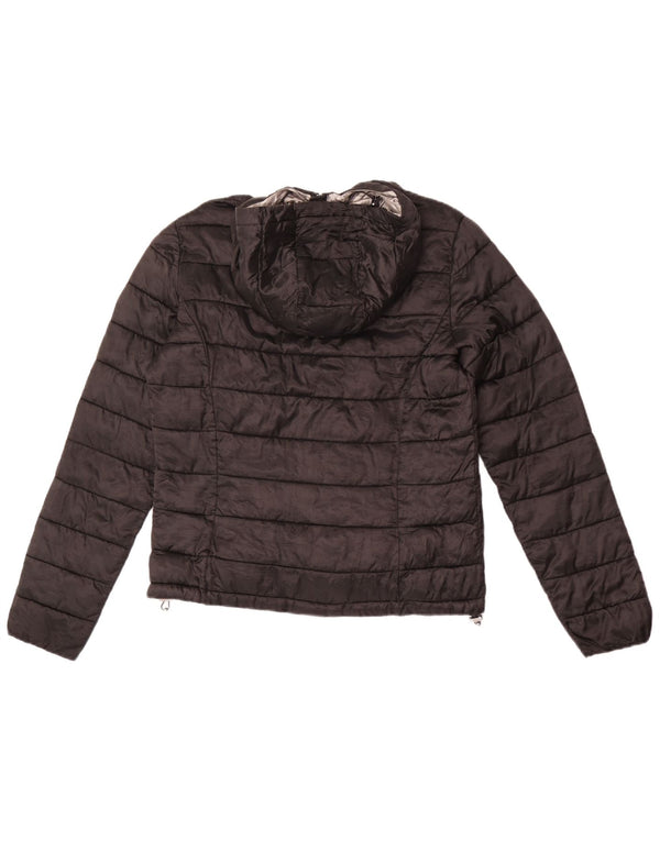 Champion Damen-Jacke mit Kapuze, gepolstert, UK 18, XL, Schwarz, Polyamid