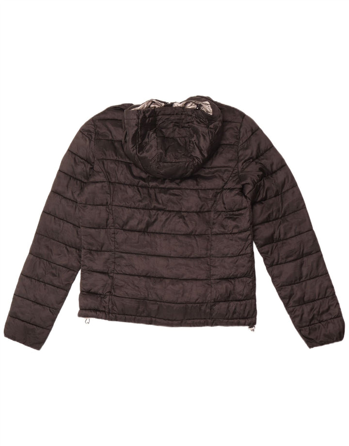 Champion Damen-Jacke mit Kapuze, gepolstert, UK 18, XL, Schwarz, Polyamid