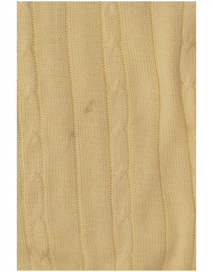 Vintage Herren Pullover mit Rundhalsausschnitt Mittelgelb
