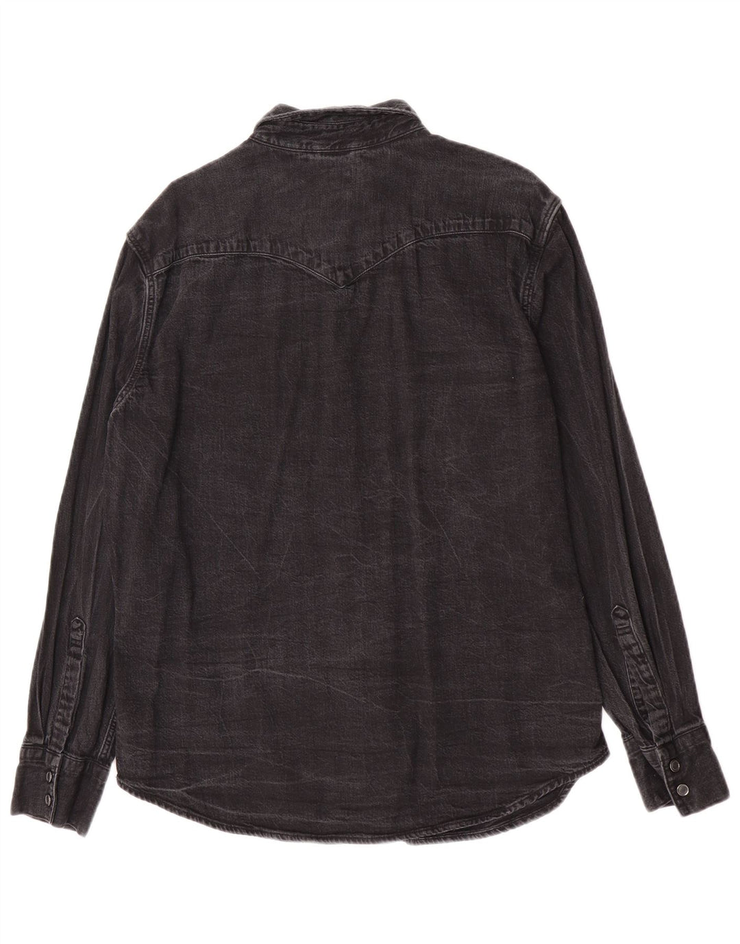 Levi's Herren Standard Denim Hemd Größe L Grau Baumwolle