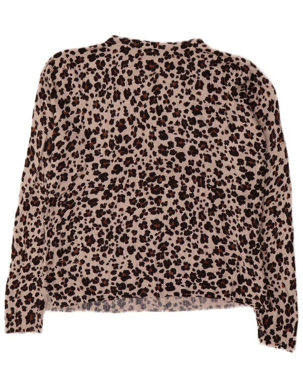 Marks & Spencer Damen Pullover mit Rundhalsausschnitt, UK 14, Mittelbraun