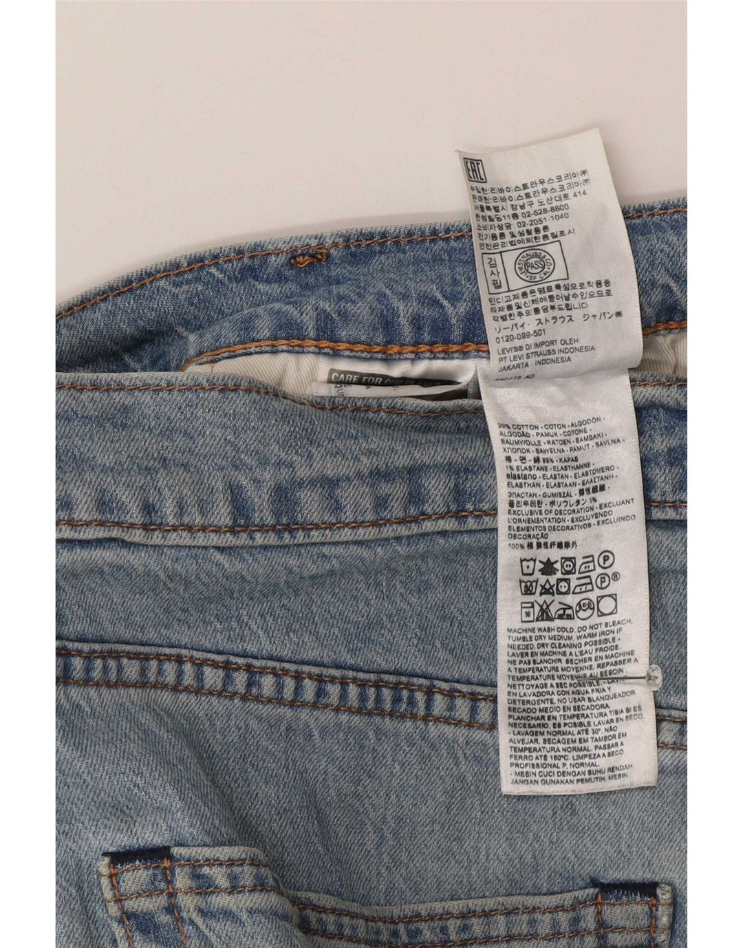 Levi's Herren 512 Slim Jeans W31 L32 Blaue Baumwolle