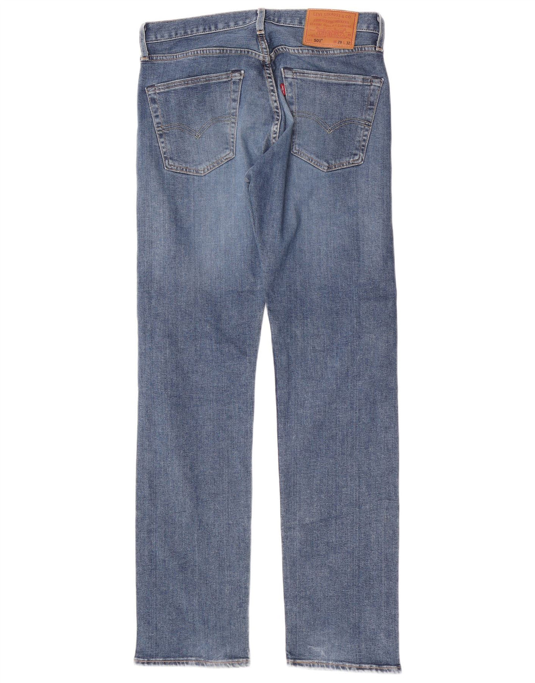 Levi's Herren 501 Straight Jeans W29 L32 Blaue Baumwolle