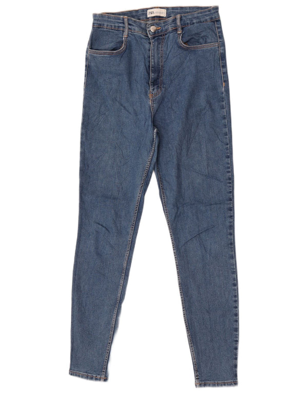 Zara Damen High Rise Skinny Jeans EU 40 Medium W30 L29 Blau