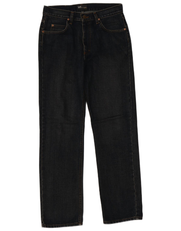 Lee Mens Straight Jeans W30 L31 Navy Blue Cotton