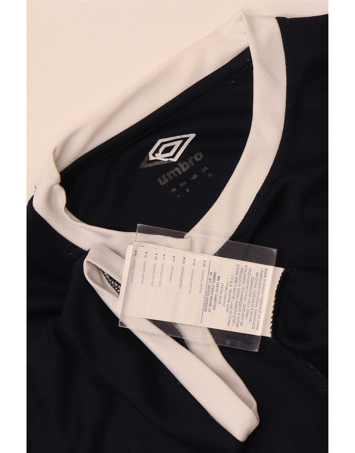Umbro Herren T-Shirt Top Small Marineblau Colourblock Polyester