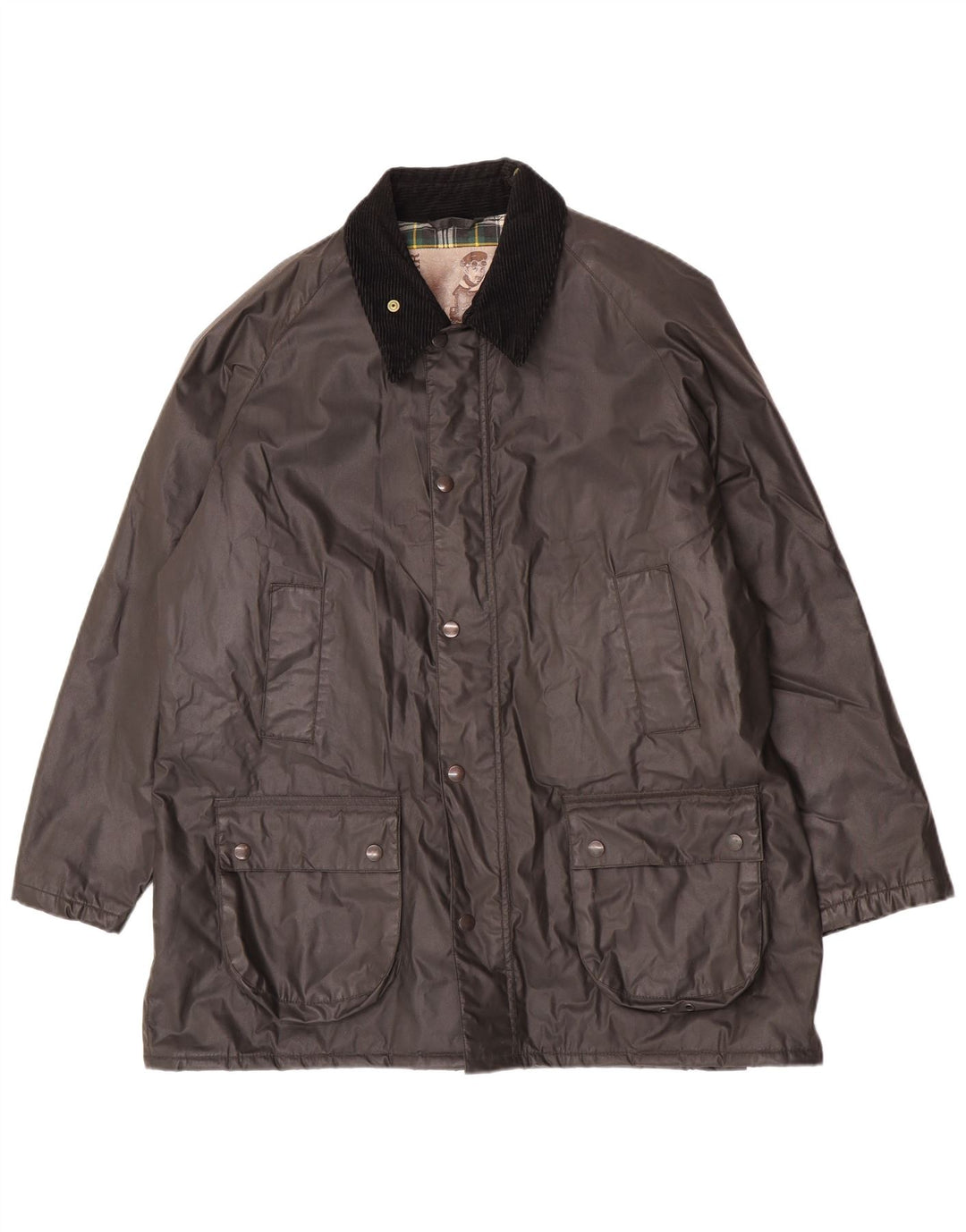 Conbipel Mens Natural Wear gewachste Baumwolljacke UK 42 XL Grau Polyester