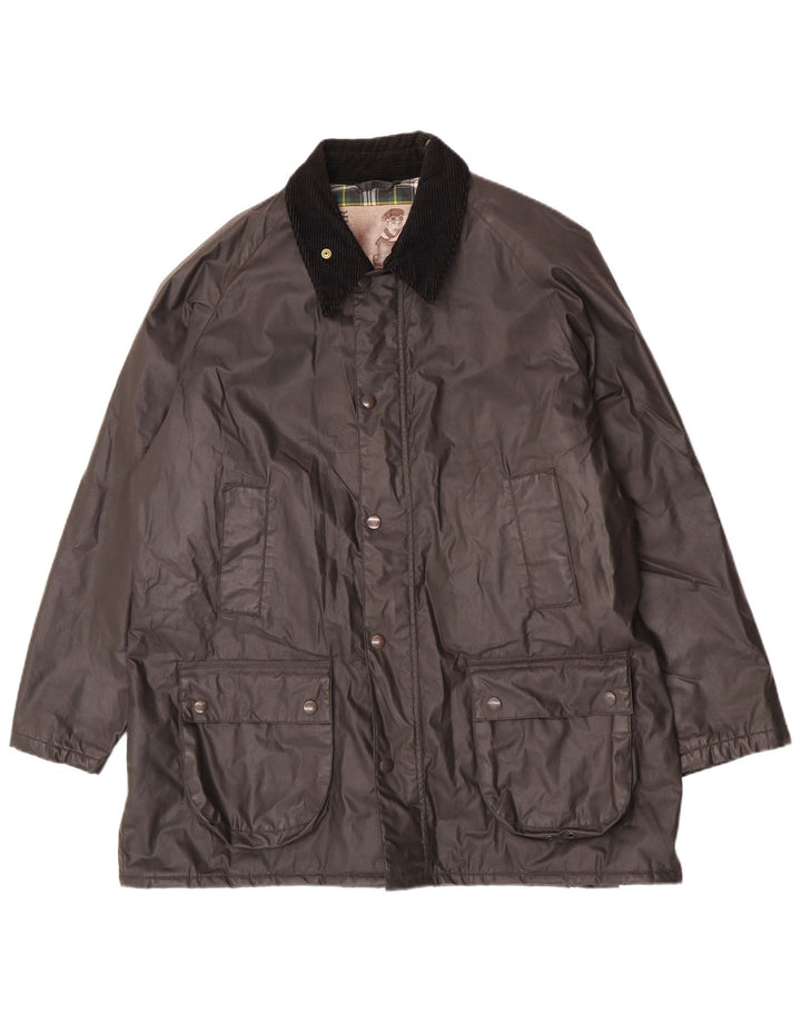 Conbipel Mens Natural Wear gewachste Baumwolljacke UK 42 XL Grau Polyester