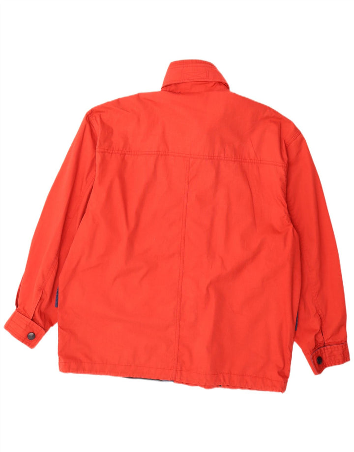 Vintage Herren Utility Jacke UK 46 3XL Rot Polyester