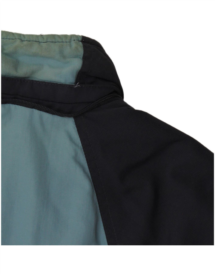 Adidas Herren-Windbreaker-Jacke UK 38 Medium Navy Blue Colourblock Polyamid