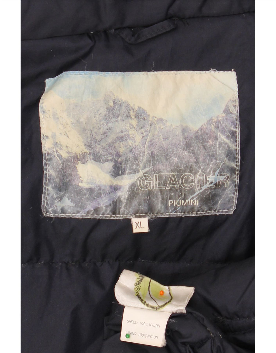 VINTAGE Herren Skijacke UK 42 XL Marineblaues Nylon