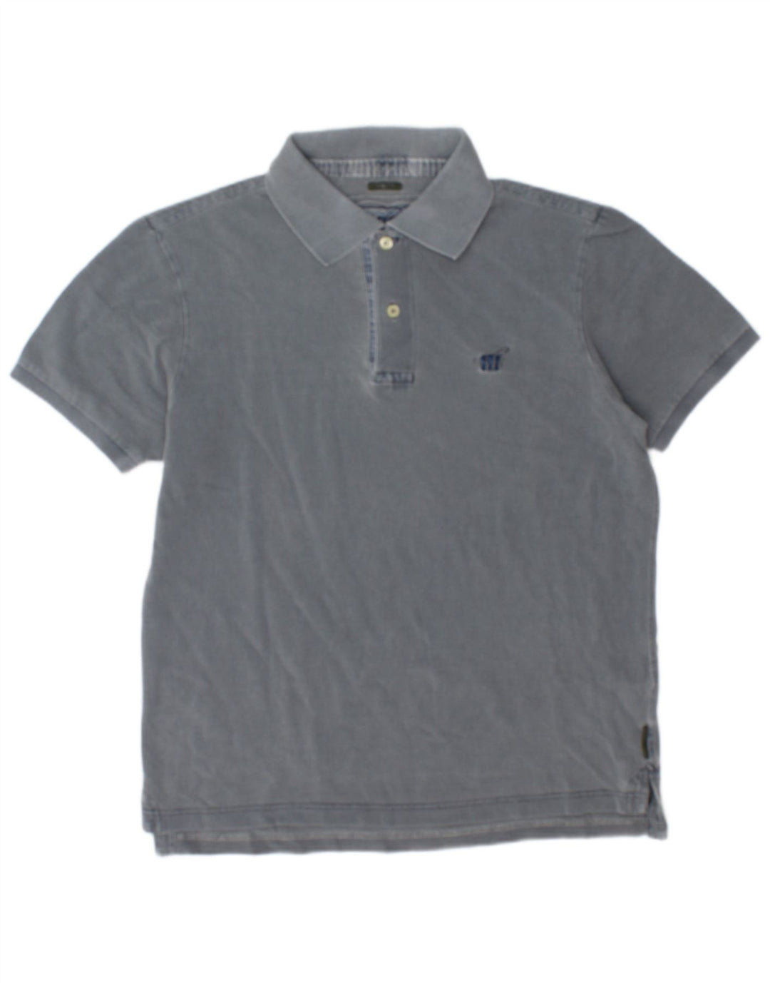 Henry Cottons Slim-Fit-Poloshirt für Herren aus mittelgrauer Baumwolle