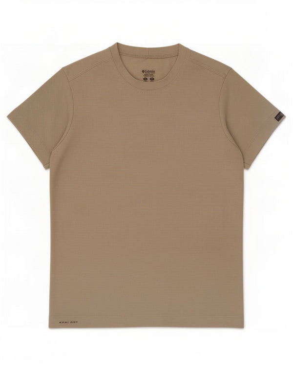 Columbia Damen T-Shirt Top UK 4 XS Beige Nadelstreifen Polyester