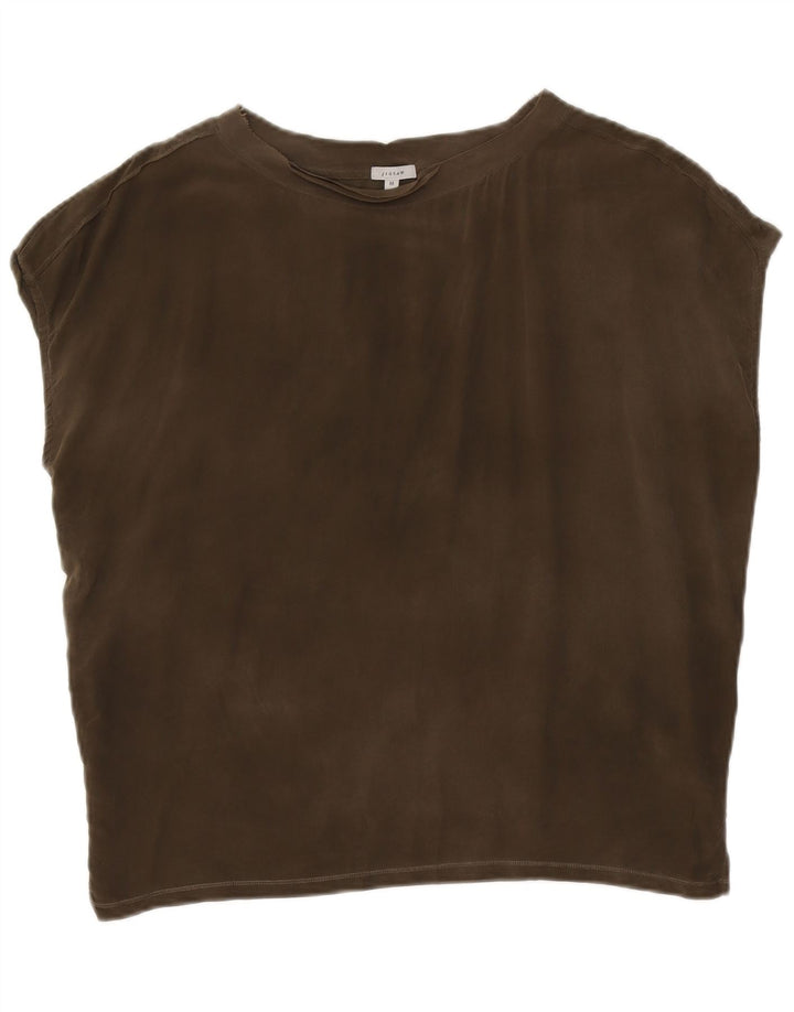 JIGSAW Damen-Blusenoberteil in Übergröße, Größe M, Khaki, Modal