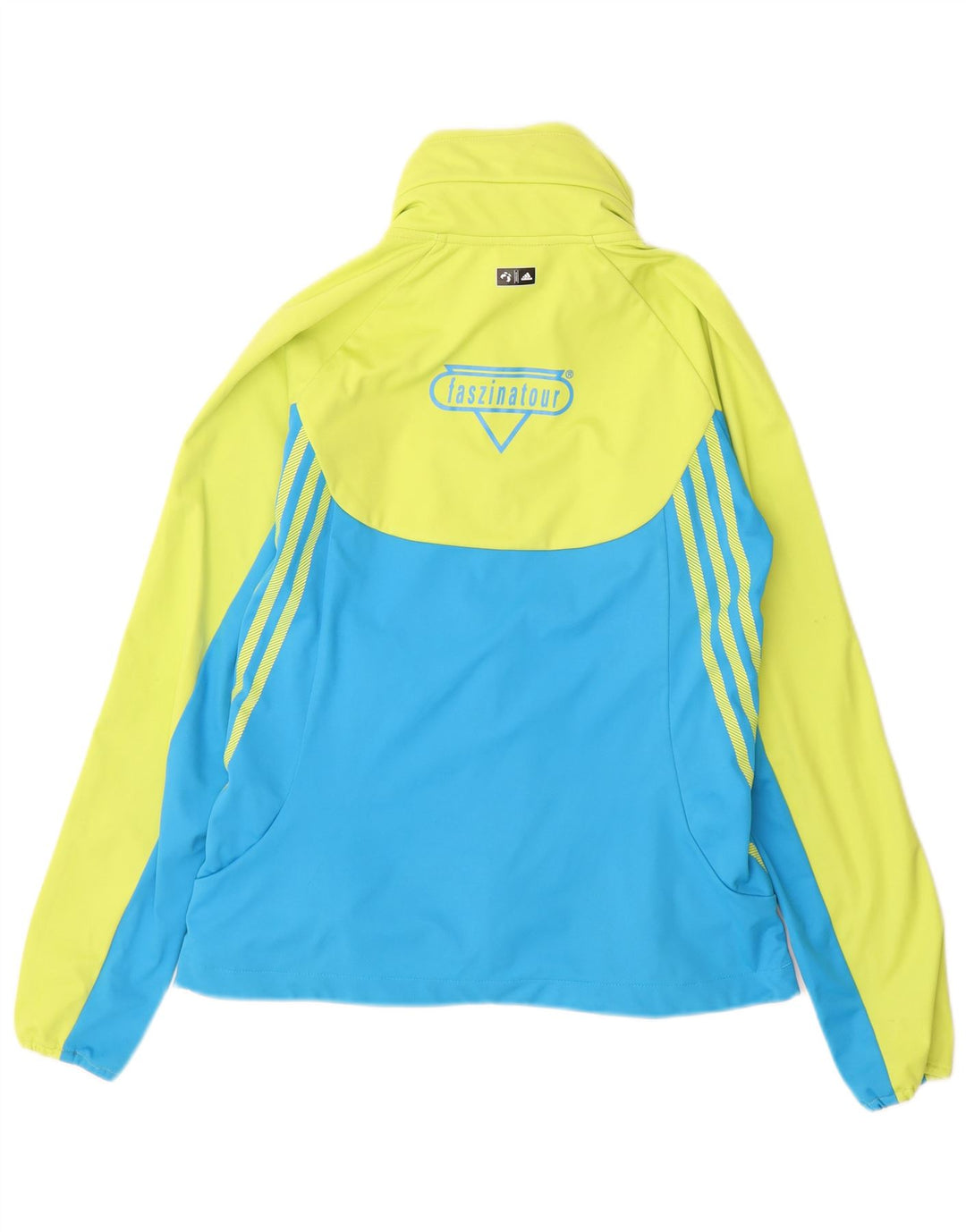 Adidas Damen Terrex Trainingsanzug Top Jacke UK 10 Small Grün Farbblock