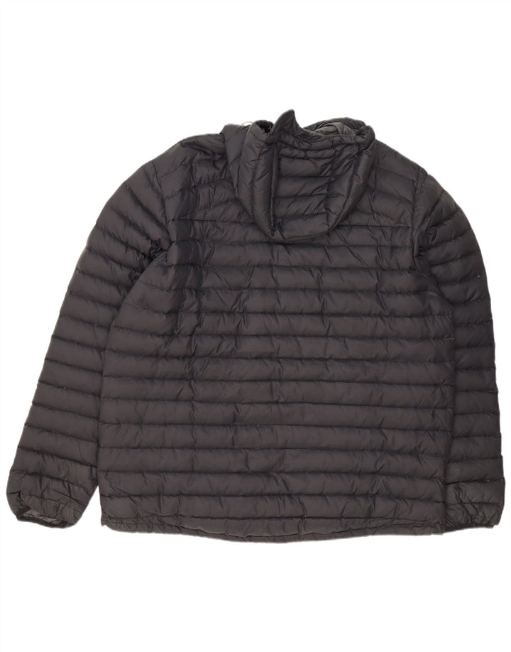 MOUNTAIN WAREHOUSE Wattierte Herrenjacke mit Kapuze, UK 42, XL, Schwarz, Polyester