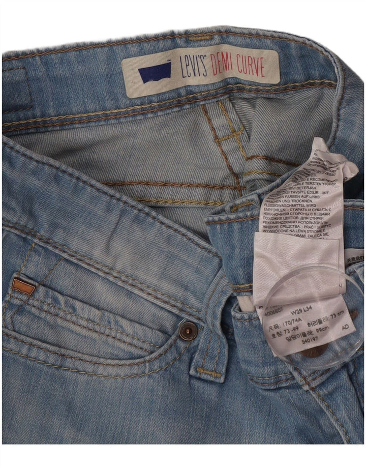 Levi's Damen Demi Curve Slim Jeans W29 L34 Blaue Baumwolle