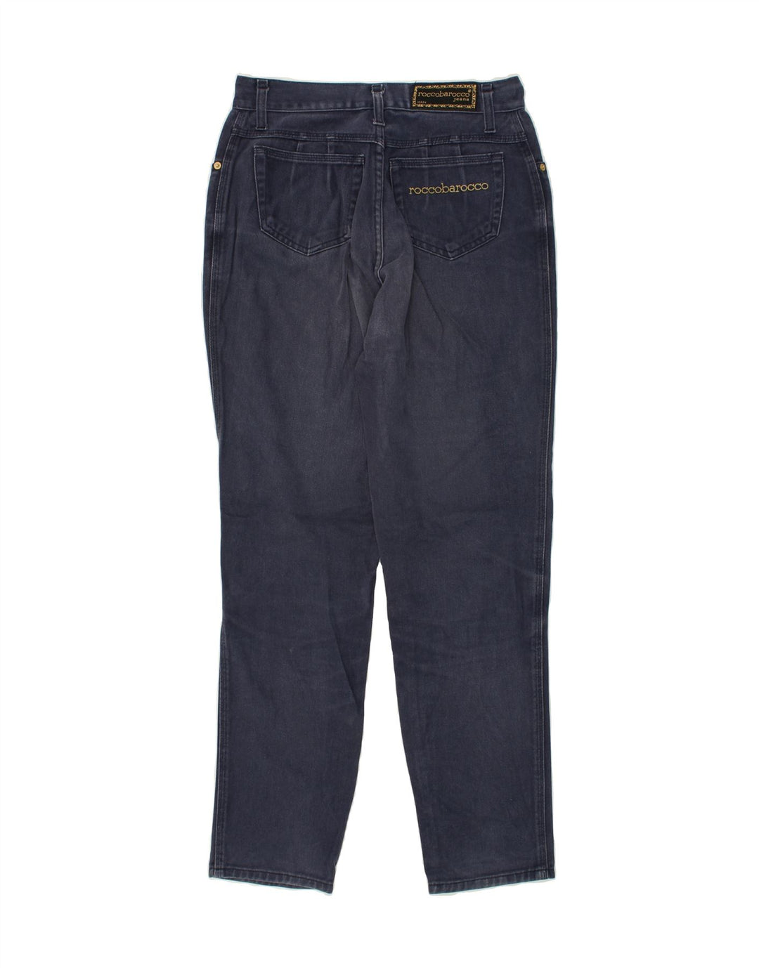 ROCCOBAROCCO Womens Tapered Jeans W31 L30 Navy Blue Cotton | Vintage Roccobarocco | Thrift | Second-Hand Roccobarocco | Used Clothing | Messina Hembry 