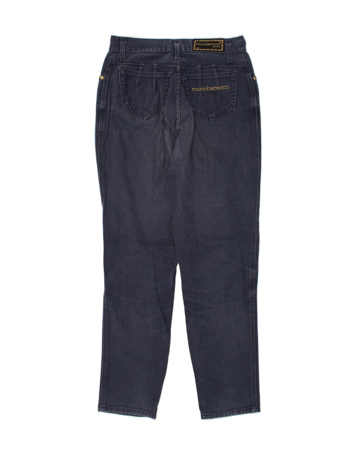 ROCCOBAROCCO Womens Tapered Jeans W31 L30 Navy Blue Cotton | Vintage Roccobarocco | Thrift | Second-Hand Roccobarocco | Used Clothing | Messina Hembry 
