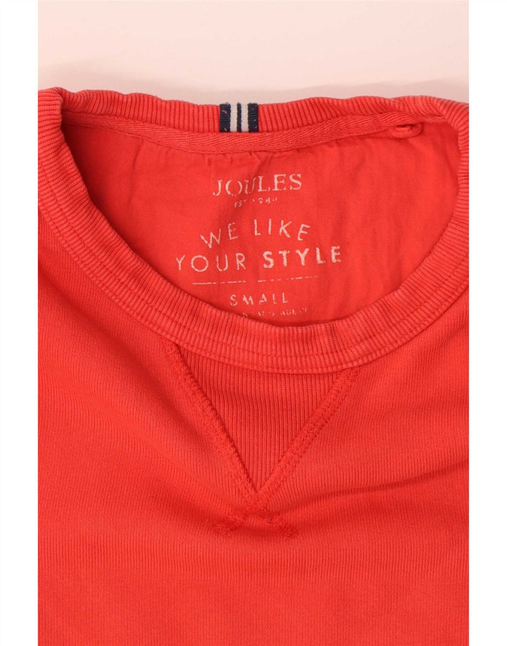 Joules Herren Sweatshirt Pullover Small Orange Baumwolle