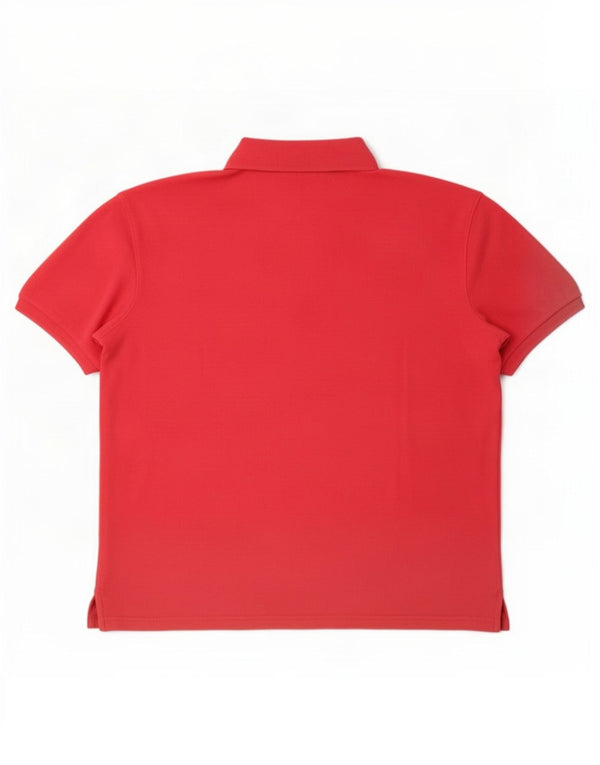 Fila Herren-Poloshirt, groß, rosa, Baumwolle