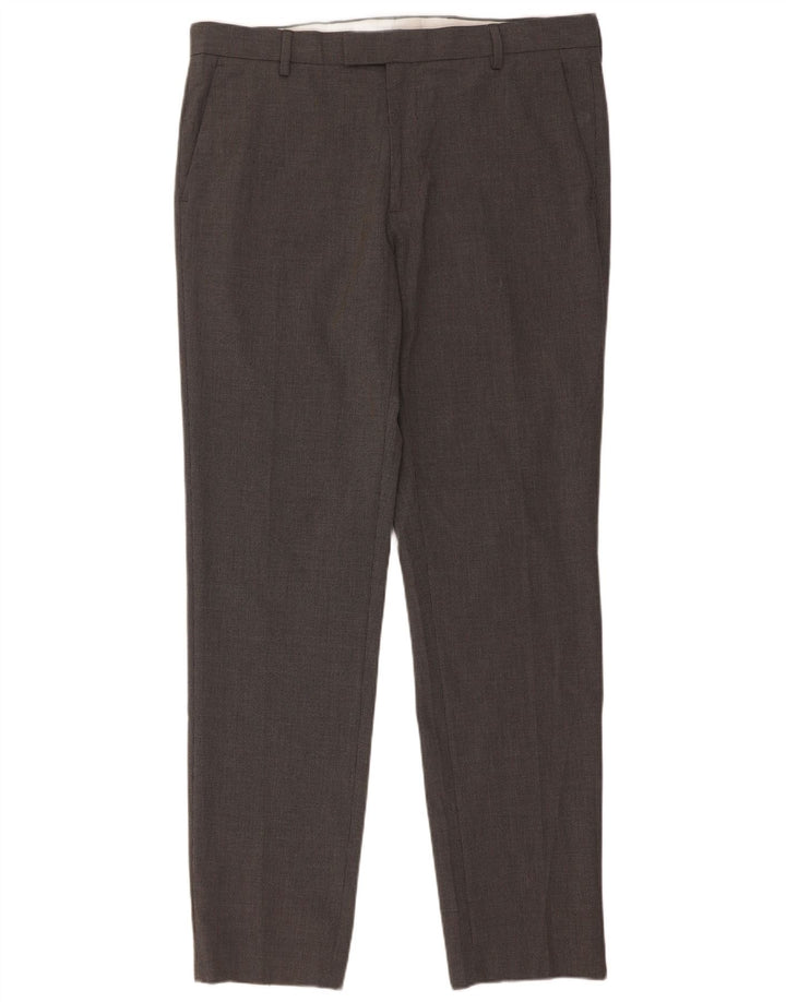 Marks & Spencer Herren Slim Anzughose W36 L33 Grau