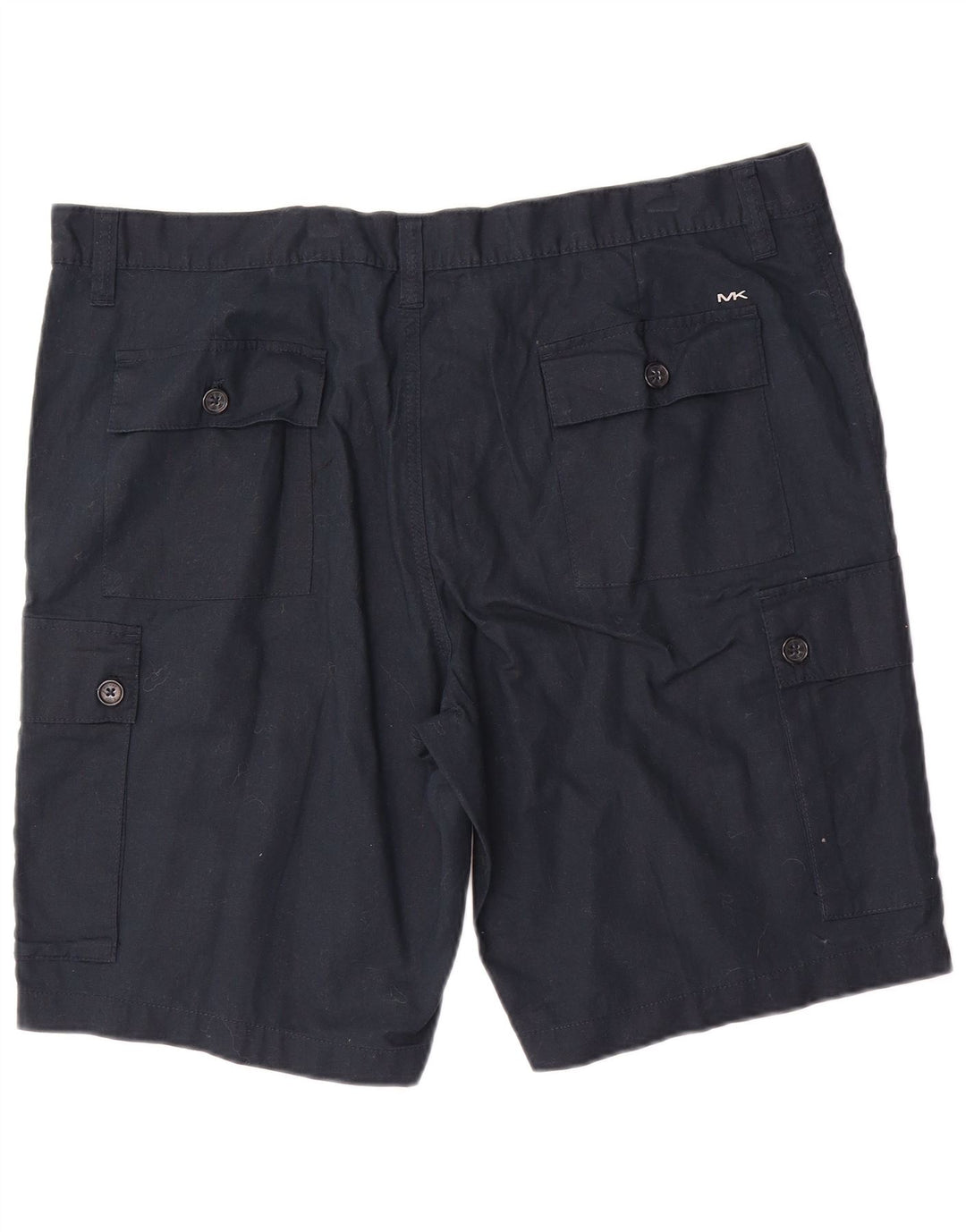 Michael Kors Herren Cargoshorts W40 XL Marineblaues Leinen