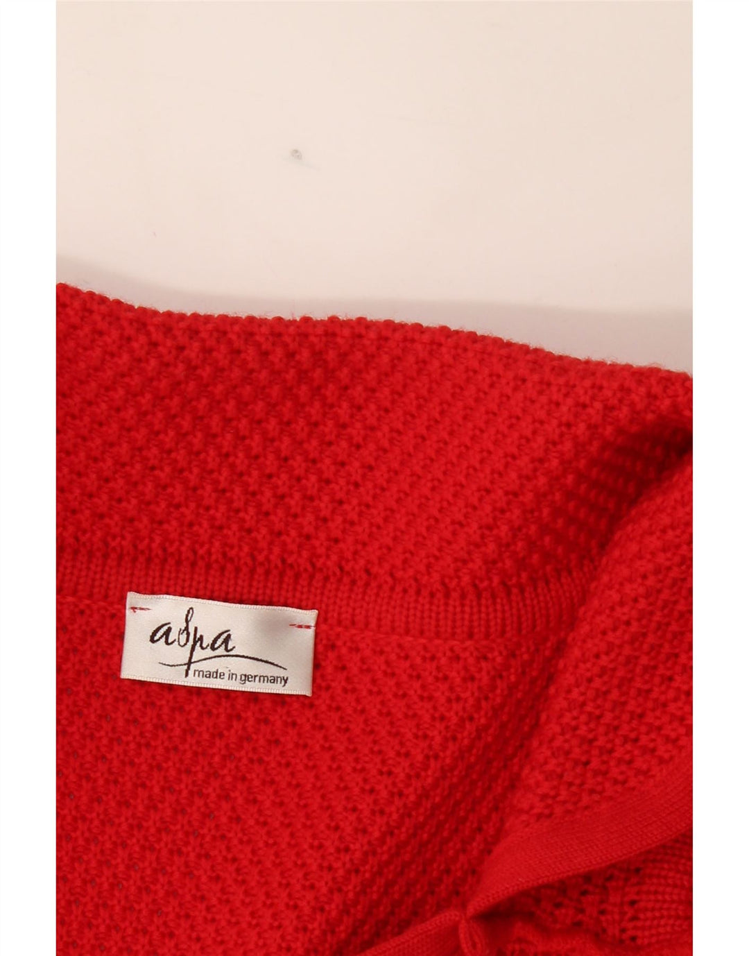 ASPA Womens Cardigan Sweater UK 14 Medium Red Vintage Aspa and Second-Hand Aspa from Messina Hembry 