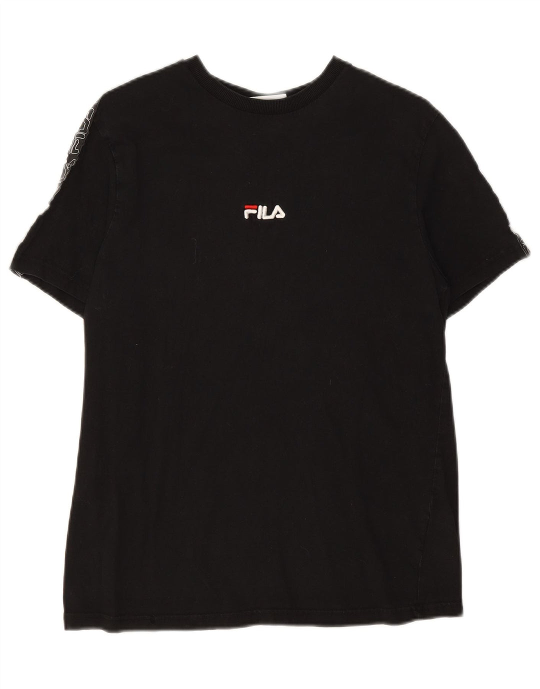 FILA Mens Graphic T-Shirt Top Small Black Cotton Vintage Fila and Second-Hand Fila from Messina Hembry 