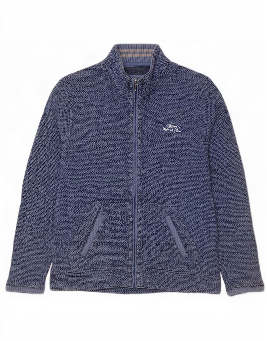 Weird Fish Herren-Trainingsanzug-Oberteil, Jacke, XL, Marineblau, Baumwolle