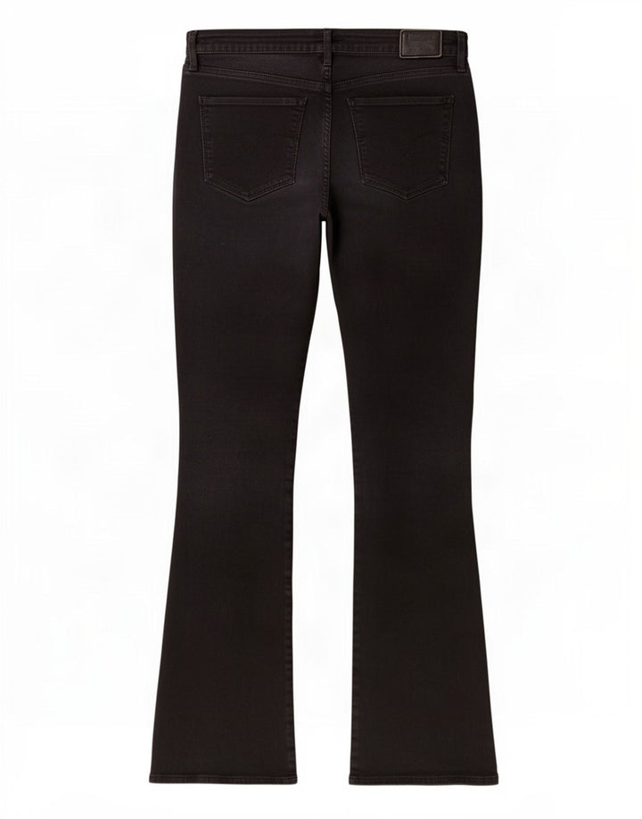 Levi's Damen 715 Bootcut Jeans W32 L30 Schwarze Baumwolle
