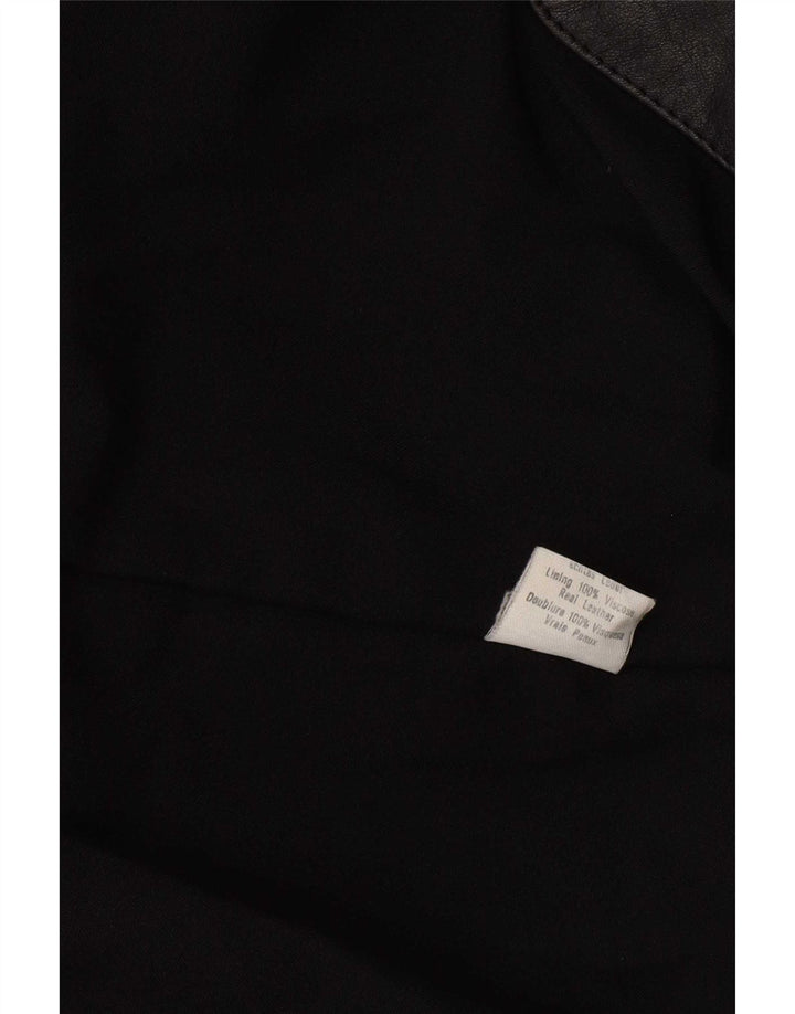 Settore Herren Ledermantel UK 42 XL Schwarz