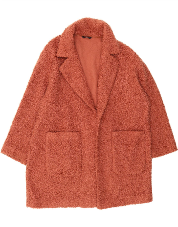 MARKS & SPENCER Womens Overcoat UK 22 3XL Red Polyester Vintage Marks & Spencer and Second-Hand Marks & Spencer from Messina Hembry 