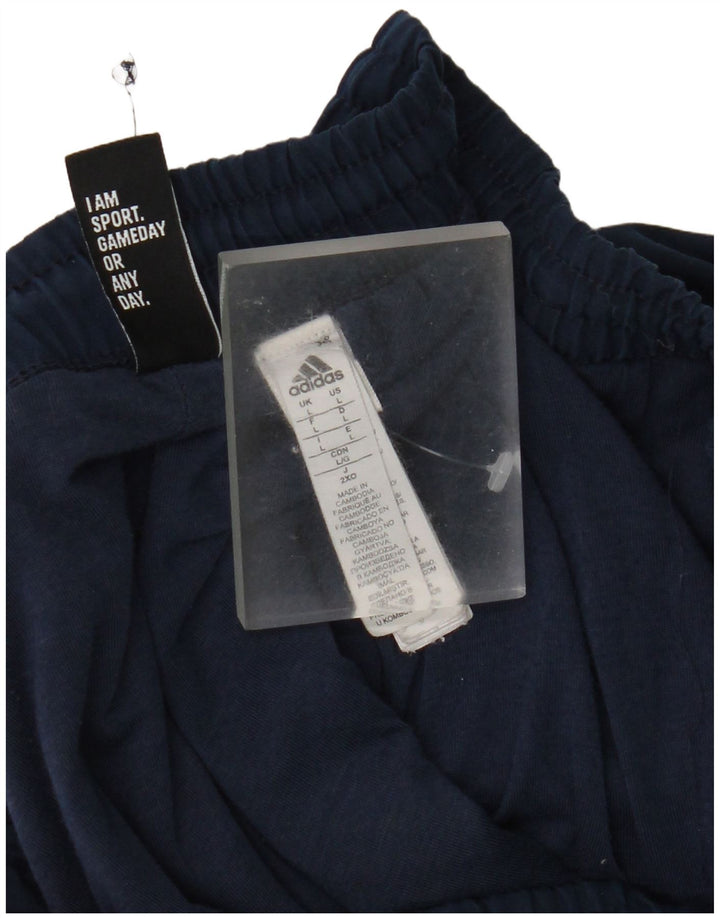 Adidas Herren-Trainingshose, Jogginghose, groß, marineblau, Polyester