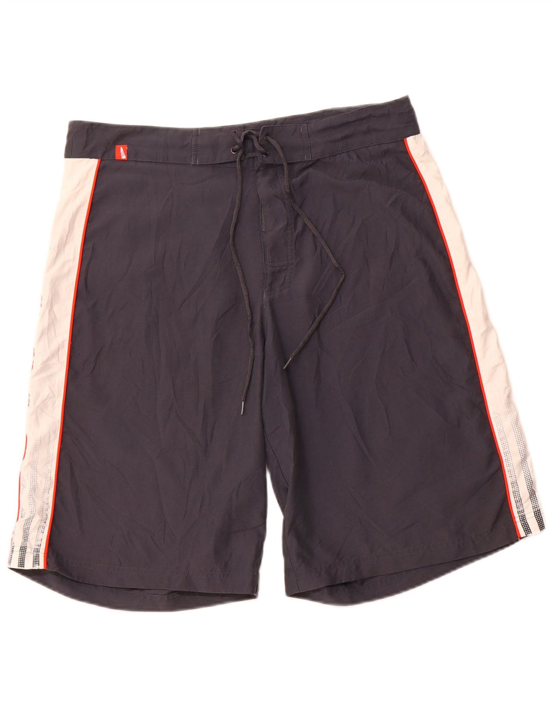 ADIDAS Herren-Badeshorts aus mittelgrauem Colourblock-Polyester