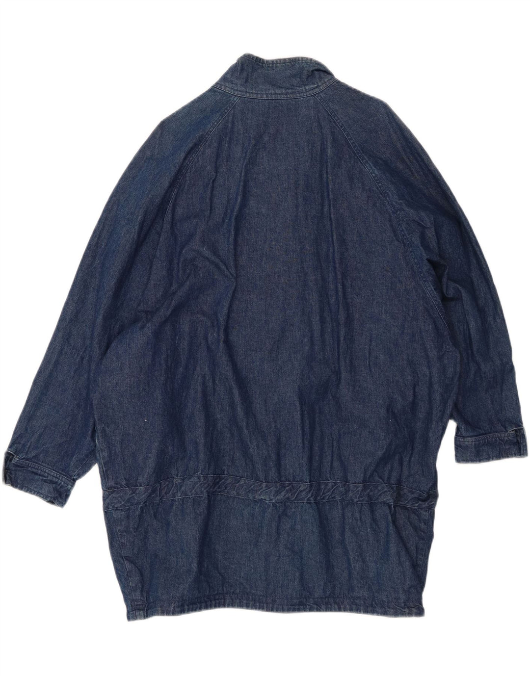 Vintage Damen Übergroßer Jeansmantel EU 42 Große blaue Baumwolle