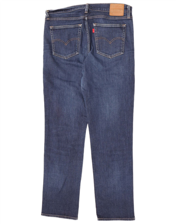 Levi's Damen 724 High Rise Straight Jeans W32 L30 Blaue Baumwolle