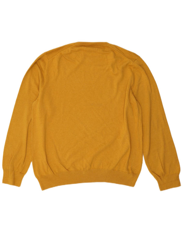 Marks & Spencer Herren-Pullover mit Rundhalsausschnitt, 2XL, Gelb