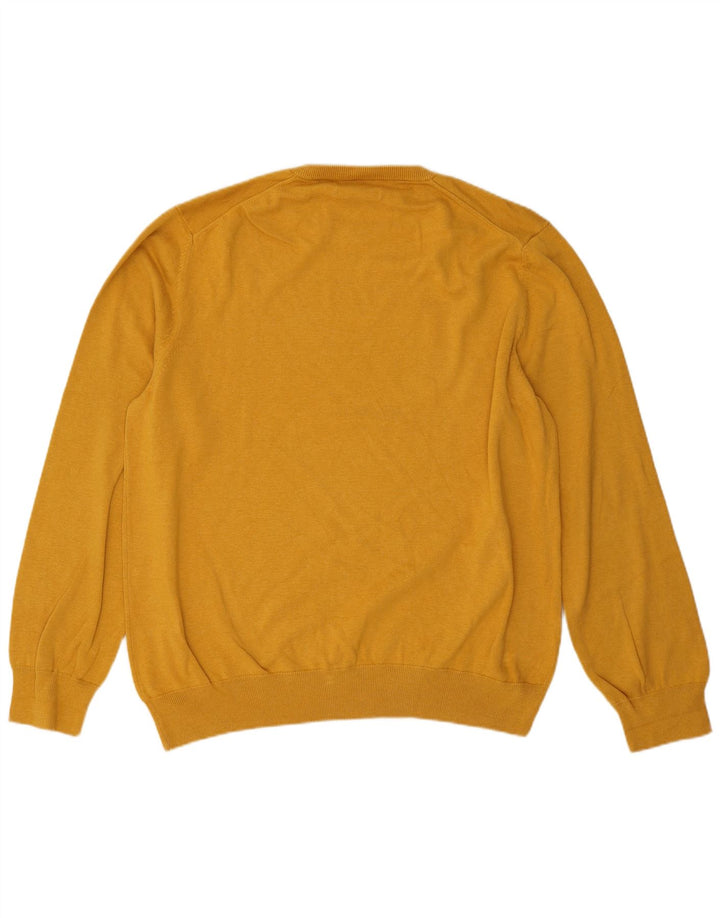 Marks & Spencer Herren-Pullover mit Rundhalsausschnitt, 2XL, Gelb