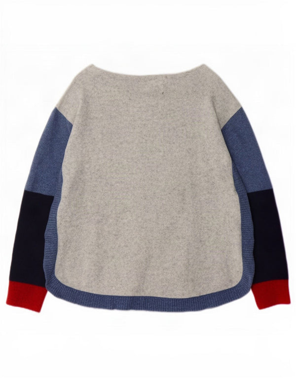 White Stuff Damen-Pullover mit U-Boot-Ausschnitt, UK 18, XL, Grau, Farbblock