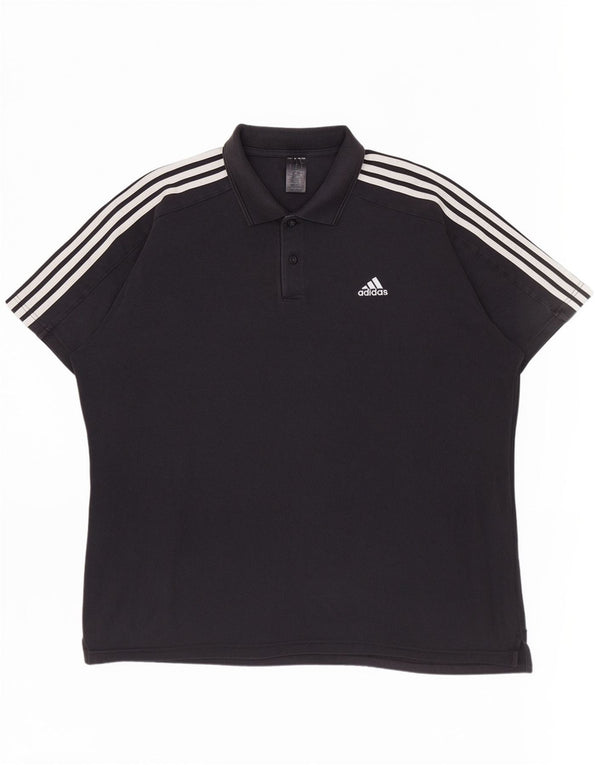 Adidas Herren Poloshirt 2XL Schwarz Baumwolle