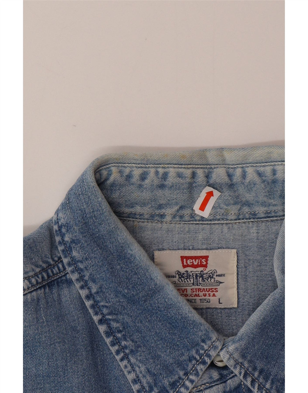 LEVI'S Herren-Jeanshemd, große blaue Baumwolle