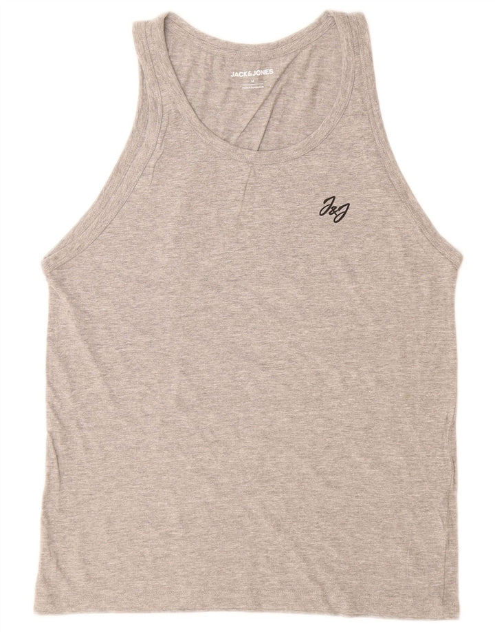Jack & Jones Herren-Trägershirt aus mittelgrauer Baumwolle