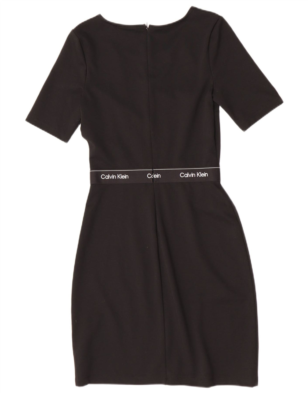 Calvin Klein Damen Graphic Etuikleid EU 34 XS Schwarz Polyester